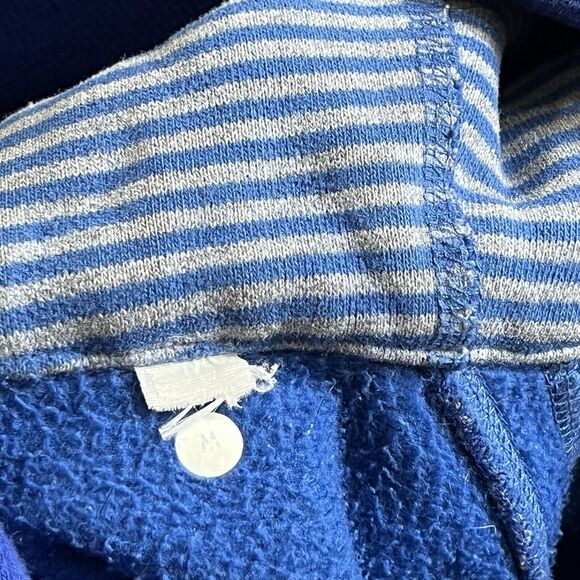 Lululemon Mens Medium Full Zip Sequence Striped Hooded Sweatshirt Hoodie Blue - Picture 4 of 6